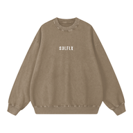 SOLFLY Acid Wash Oversize Sweatshirt