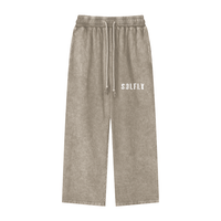 SOLFLY Acid Wash Straight Leg Pants