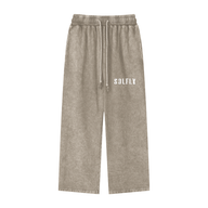 SOLFLY Acid Wash Straight Leg Pants
