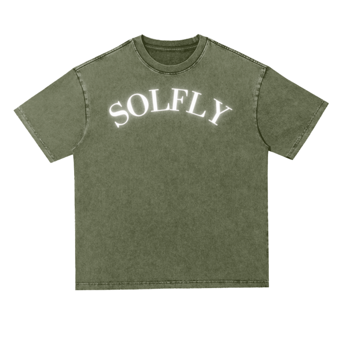 SOLFLY Oversize Acid Wash Tee